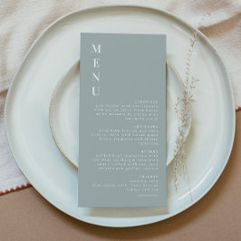 Menu Minimalista Moderno do NINA Sage Green Boho