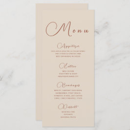 Menu Minimalista Terthy Beige