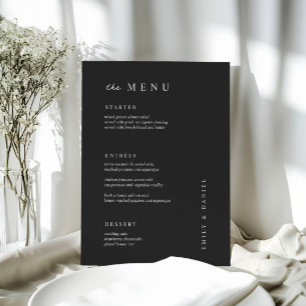 MENU Mínimo de Casamento Preto&Branco