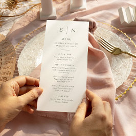 Menu Mínimo e Chic | Sage Green and White Weds