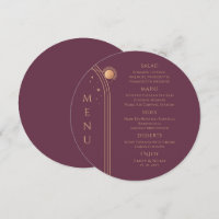 Mística Plum Dourado Sol Lua Solar Estende Casamen