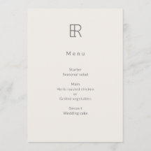Modern Minimal Monogram Wedding