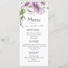 Menu Modern Pansy