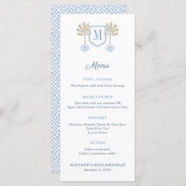 Menu Monograma Citrus Tree Formal Baptism Luncheo