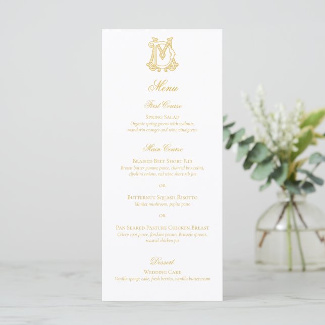 Menu Monograma MD Monograma das CORES EDITÁVEIS (Em pé/Frente)