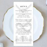 Menu Monograma Simples Preto Ultra Moderno<br><div class="desc">menu fino para corresponder à coleção *se quiser mais opções de papel,  este design pode ser transferido para um programa fino *ou para mais ajuda contacte-me</div>