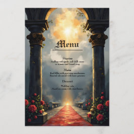 Menu Moonlit Aisle of Eternal Vows –Gothic Wedding Gate