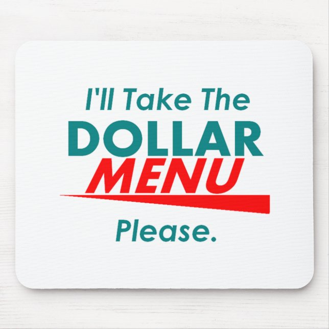 MENU Mousepad do DÓLAR (Frente)
