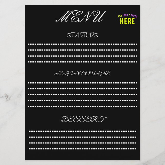 MENU NA MODA MODERNO PERSONALIZÁVEL NEGRO VERIFICADO CO (Frente)