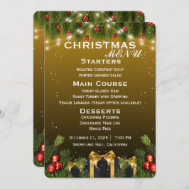 Menu Natal elegante