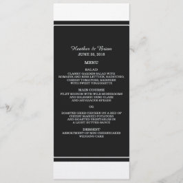Menu Negra de Casamento Simplesmente Elegante