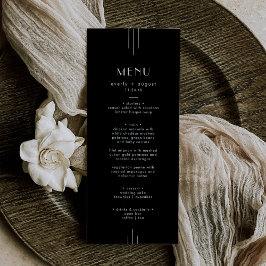 Menu Negra Deco de Arte Moderna / EVERLY Suite