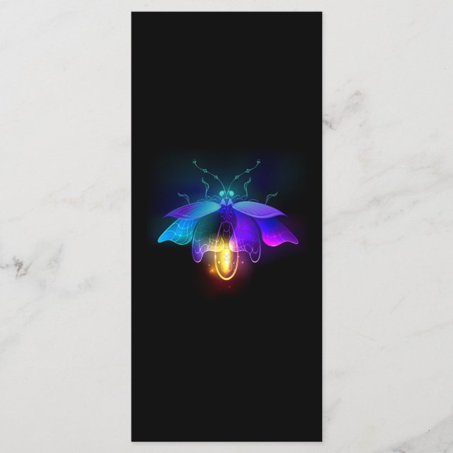 Menu Neon Firefly a preto (Frente)
