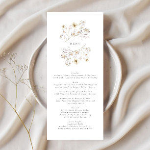 Menu Noiva de Flores Silvestres Coroa de Primavera