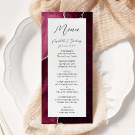 Menu Noivado Moderno em Prata com Ágata da Borgonha