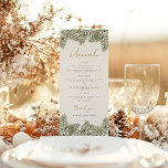 Menu Nome Whimsical Green Pine Cone Casamentos<br><div class="desc">Entra num mundo de encantamento com os nossos Convites de casamento de Cone, Sinalização e Recor do Whimsical Green e Pine Dourado. Adotar o charme rústico da natureza com esses designs deliciosos com um verde vibrante e sotaques de ouro, inspirados pela beleza dos pínus cones. Deixe seu amor florescer como...</div>