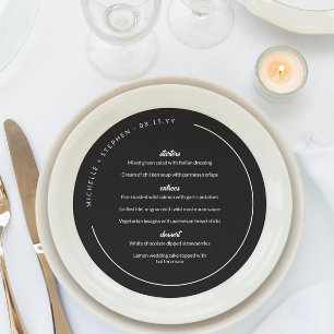 Menu Nomes Curvos Pretos Curvos em Branco Forte