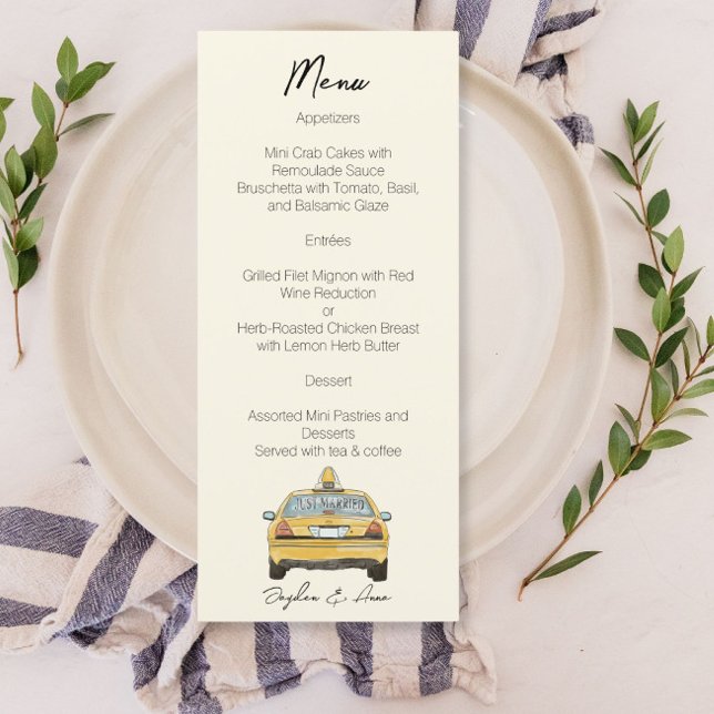 Menu Nova Iorque Watercolor design (Criador carregado)