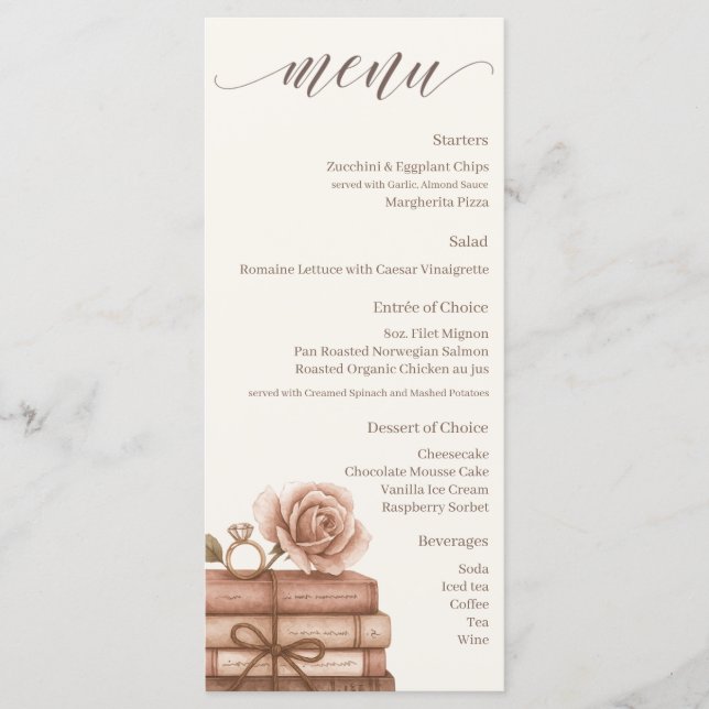 Menu Novo Cardápio de Chá de Noiva (Frente)