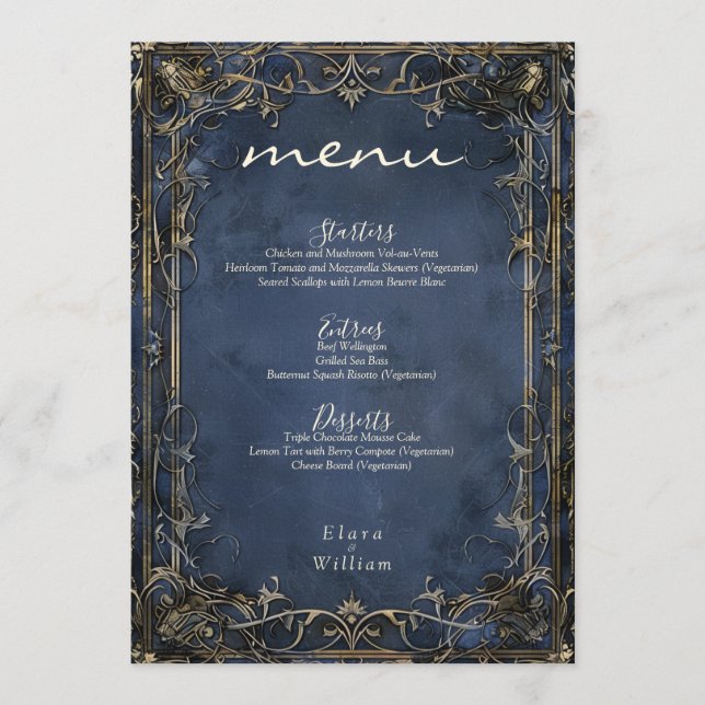 Menu Numenorean Royal Wedding (Frente)