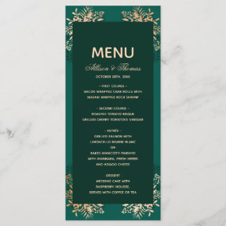 Menu Nupô Herbo dourado Emerald