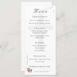 Menu Nuptial Rosa Wedding