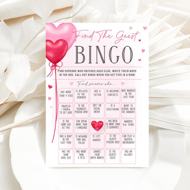 Menu O amor de Galentine está no Bingo do Chá de panela (Criador carregado)