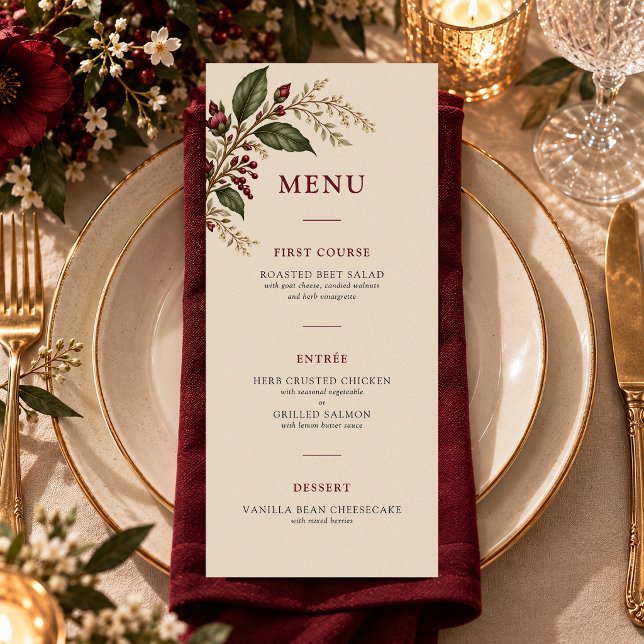 Menu O Jardim de Vinho (Criador carregado)