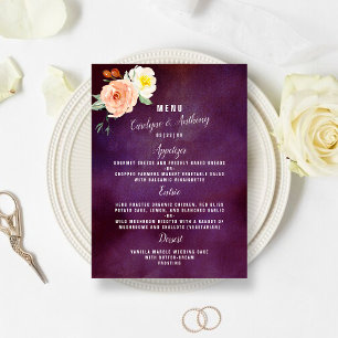 Menu O Romance Na Coleção De Casamentos De Bloom