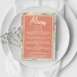 Menu "Oh, os lugares que ela vai!" Chá de fraldas de Ma