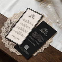 Old Money Classic Luxury Black Cream Wedding