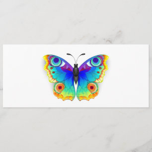 Menu Olho Peacock da Borboleta Arco-Íris