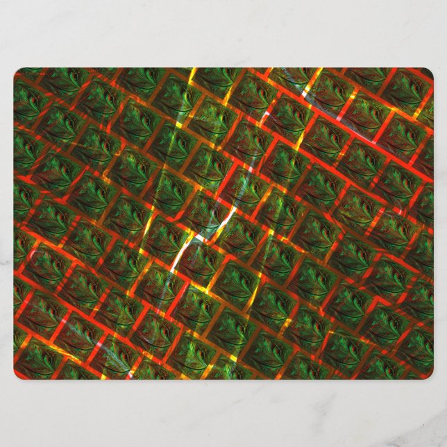 Menu 'Olhos verdes enquadrados', arranhões ou grade ver (Frente)