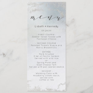 Menu Ombre Fosco Azul  Silver Foil Luxe Janto
