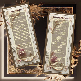 Menu Ouro Suave Barroco Grandeur Tulip Casamento Floral