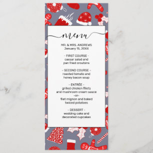 Menu Padrões de Natal para Ilustrações Festivas Bons