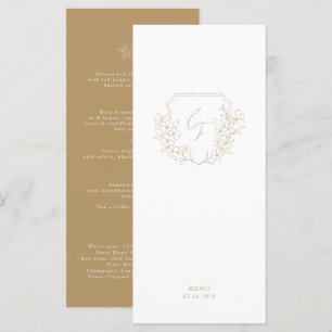 Menu Paixão Dourado Mínimo de Cereja com Flor de Cereja