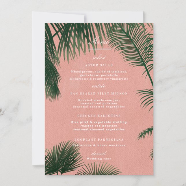 Menu Palm Primaveras (Frente)