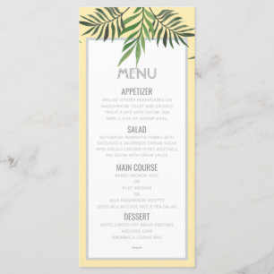 Menu Palm Springs