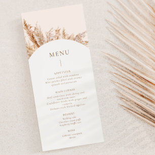 Menu Pampas Grass Frame Beige