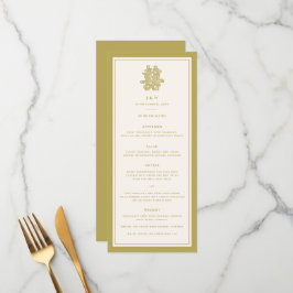 Menu Papel Floral Corta Dupla Felicidade Casamento Chin