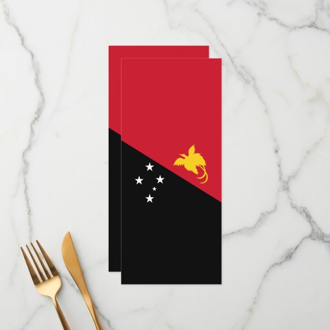 Menu Papua-Nova Guiné (Frente/Verso In Situ)