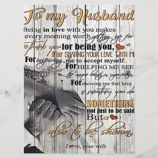 Menu Para o meu marido presente | Letra Marido | Casa D (Frente)