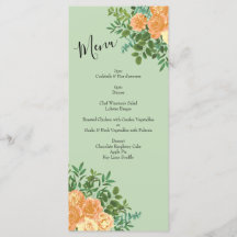 Peach Green Wedding Primavera Pastel