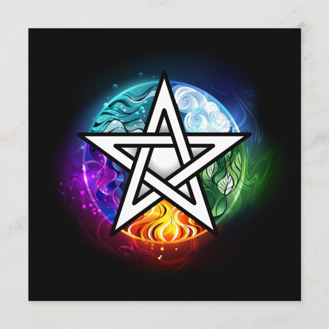 Menu Pentagrama do Wiccan (Frente)