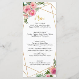 Menu Pêonias Rosa Aniversário