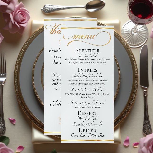 Menu Pérola - Monograma de Grinalda e Casamento de Agra (Criador carregado)