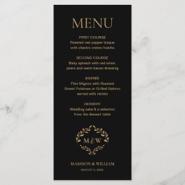 Menu Personalização do Monograma de Casamento de Casal