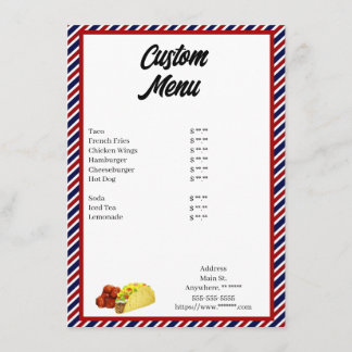 Menu Personalizado