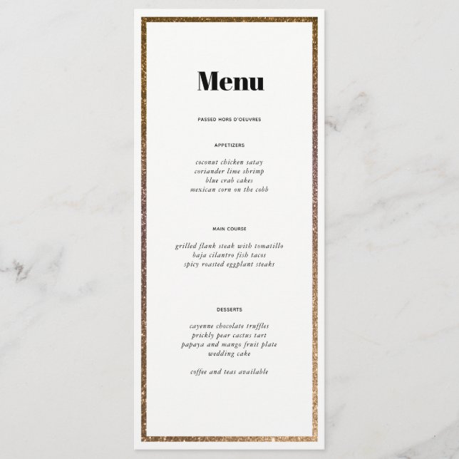 Menu Personalizado do Número de Tabela de Quadro d (Frente)